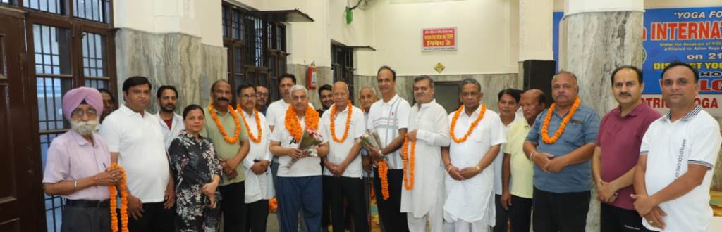 तीक्ष्ण सूद की अध्यक्षता में जिला योग एसोसिएशन ने मनाया 12वां अंतर्राष्ट्रीय योग दिवस